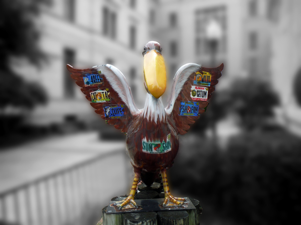 pelican staute
